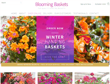 Tablet Screenshot of blooming-baskets.com